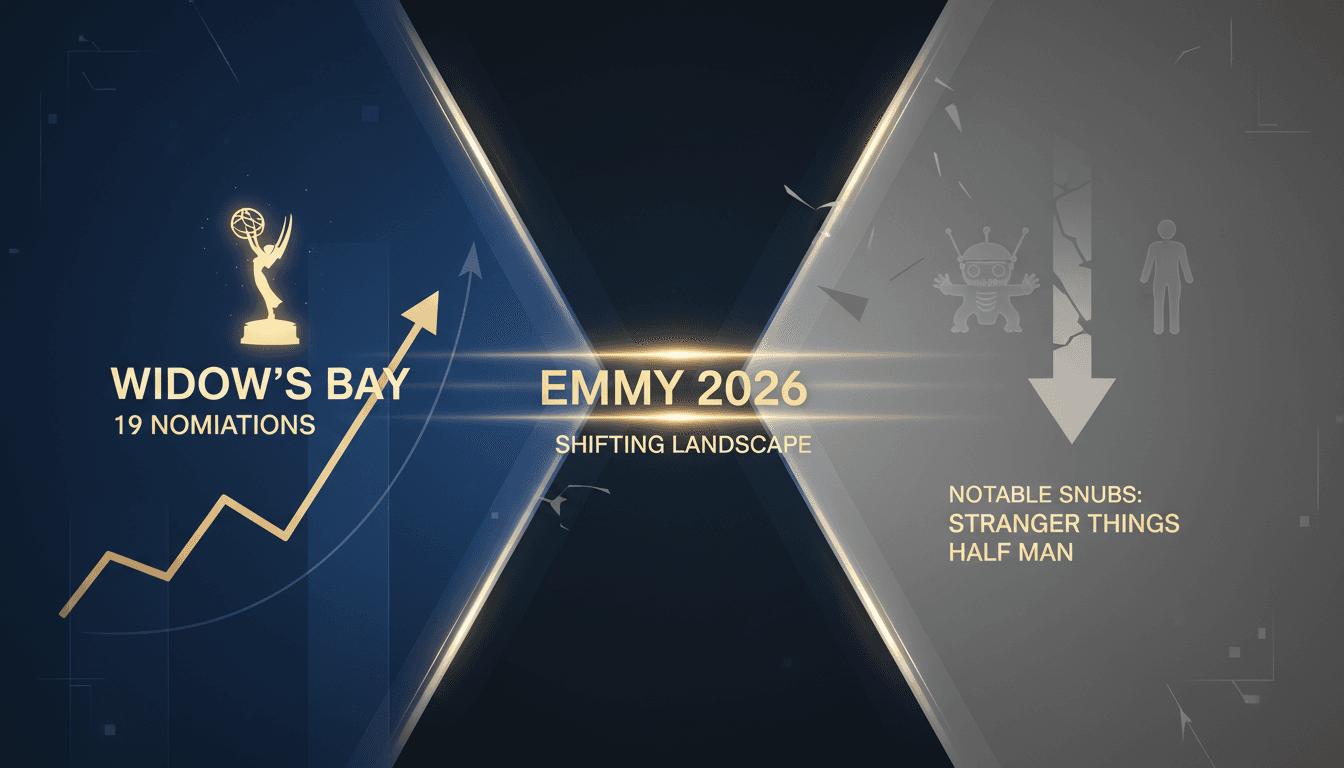 'Widow's Bay' leads 2026 Emmy nominations amidst notable snubs.