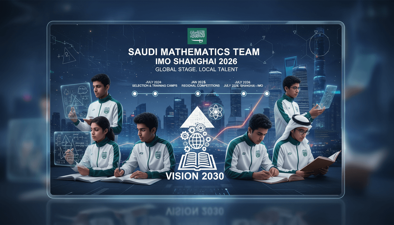 Saudi Mathematics Team preparing for the International Mathematical Olympiad 2026 in Shanghai.