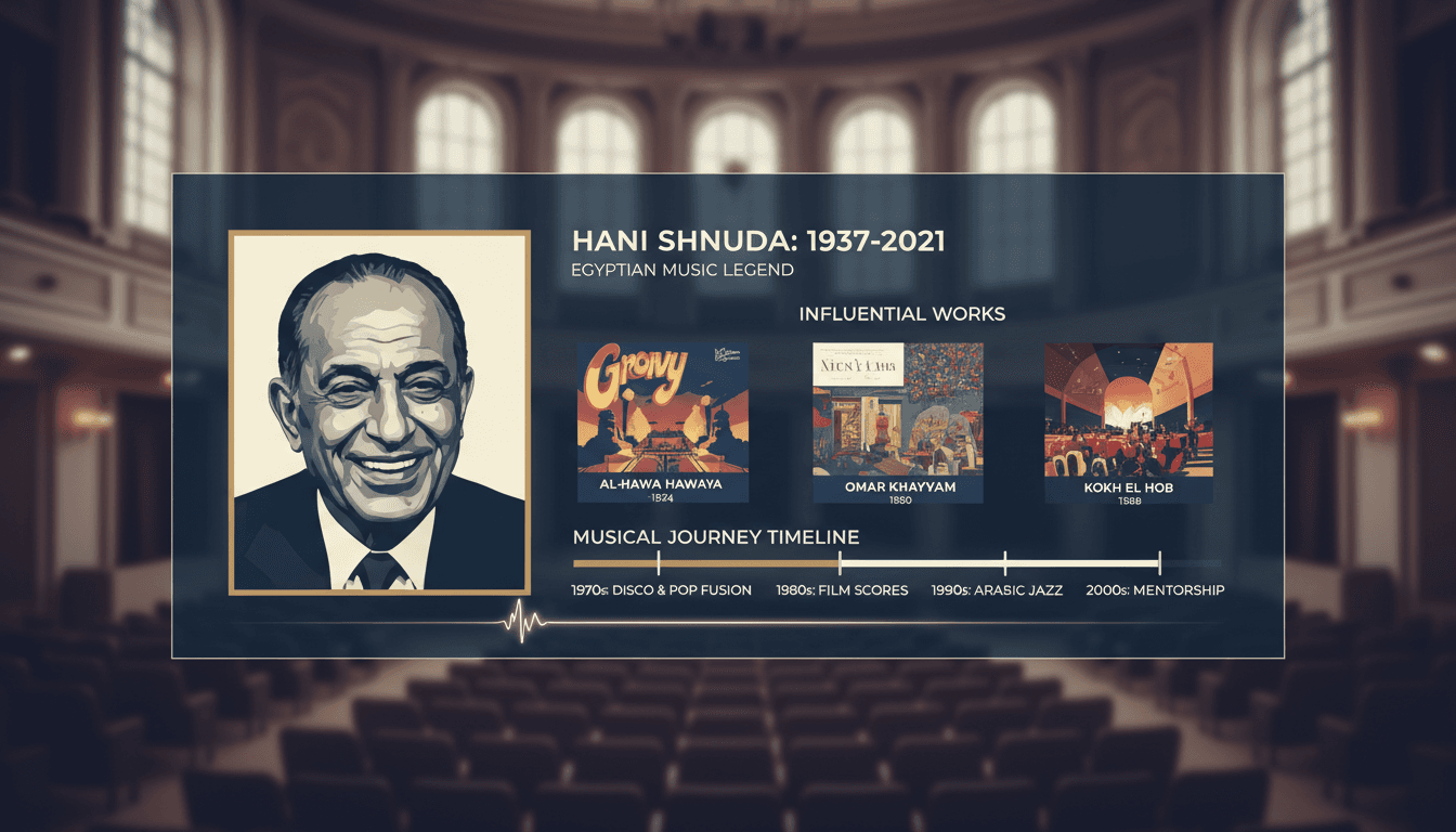 Hani Shnuda performing on stage, celebrating his musical legacy.