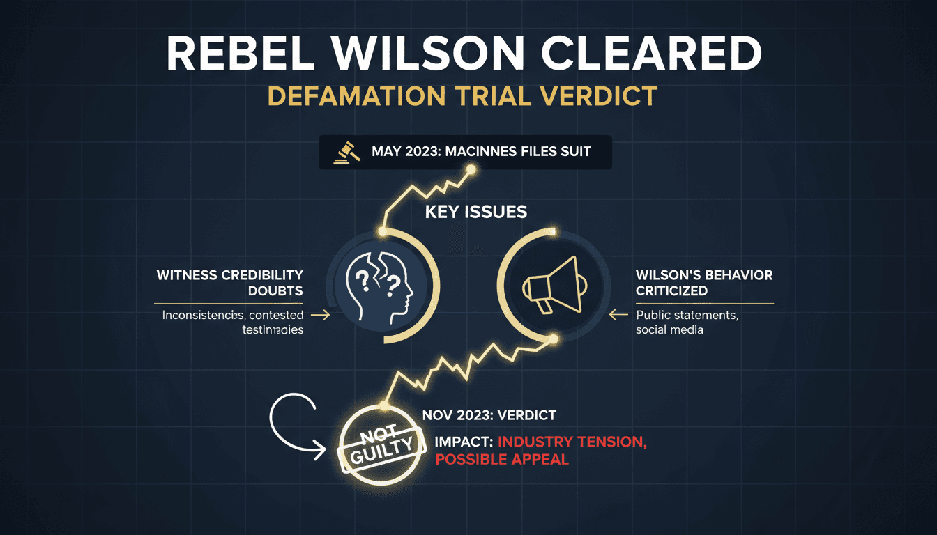 Rebel Wilson in a courtroom during her defamation trial