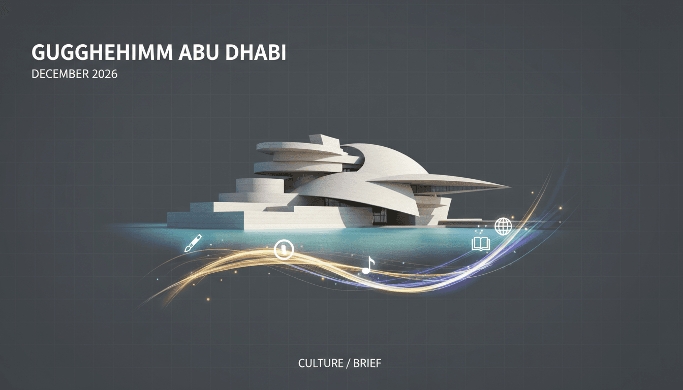 Guggenheim Abu Dhabi Announces Opening Date for December 2026