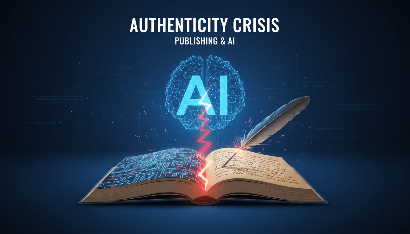 Jerry Falade's debut novel cover with AI-related graphics