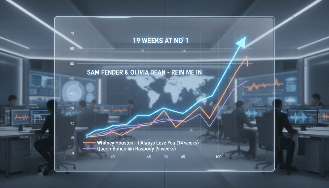Sam Fender and Olivia Dean's 'Rein Me In' sets record for longest-running UK No 1 single