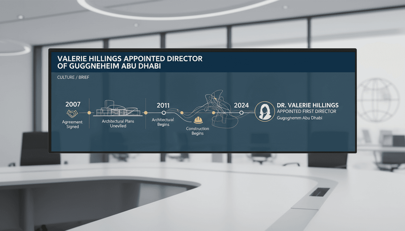 Dr. Valerie Hillings, first director of Guggenheim Abu Dhabi