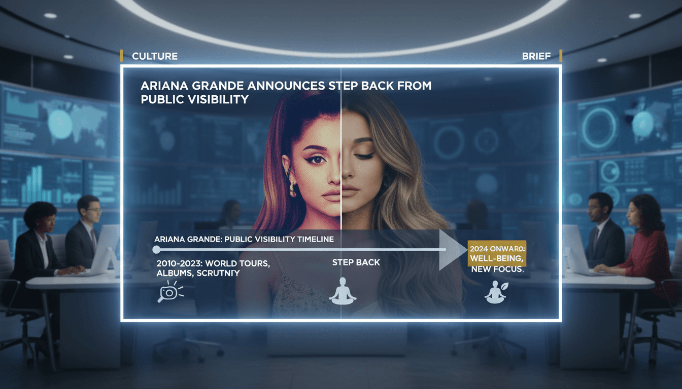 Ariana Grande announces step back from public visibility after world tour