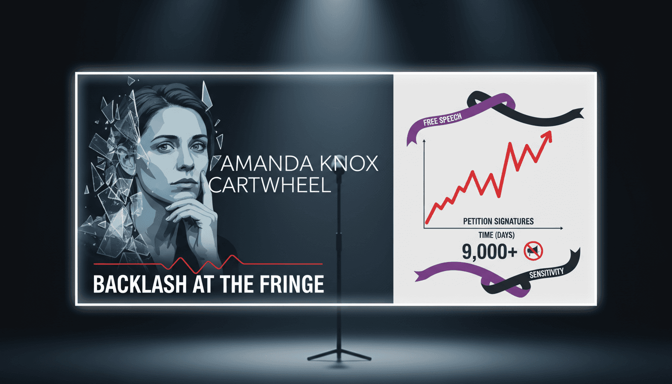 Amanda Knox performing at the Edinburgh Fringe amidst controversy