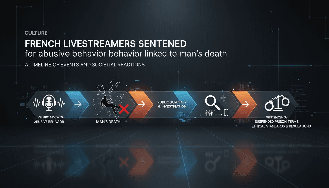 French livestreamers sentenced for abusive behavior in online broadcasts