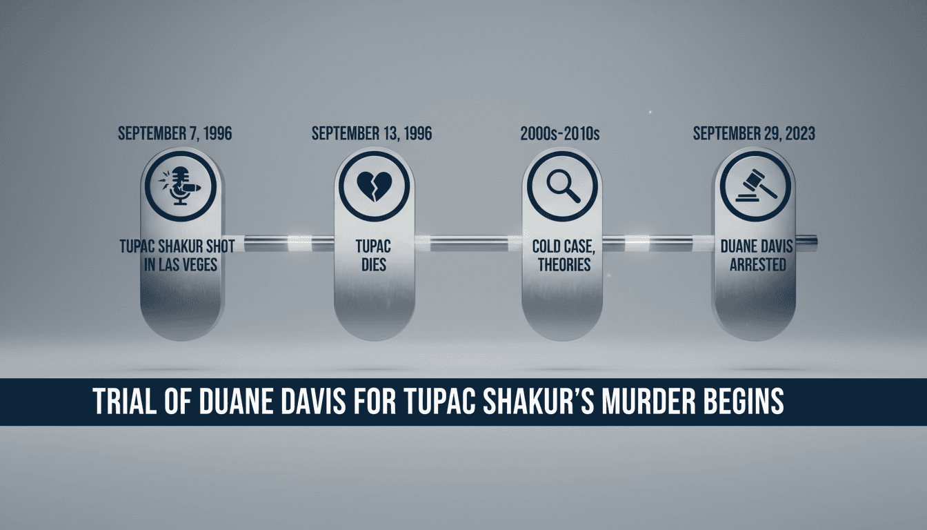Duane Davis trial for Tupac Shakur's murder begins in Nevada.