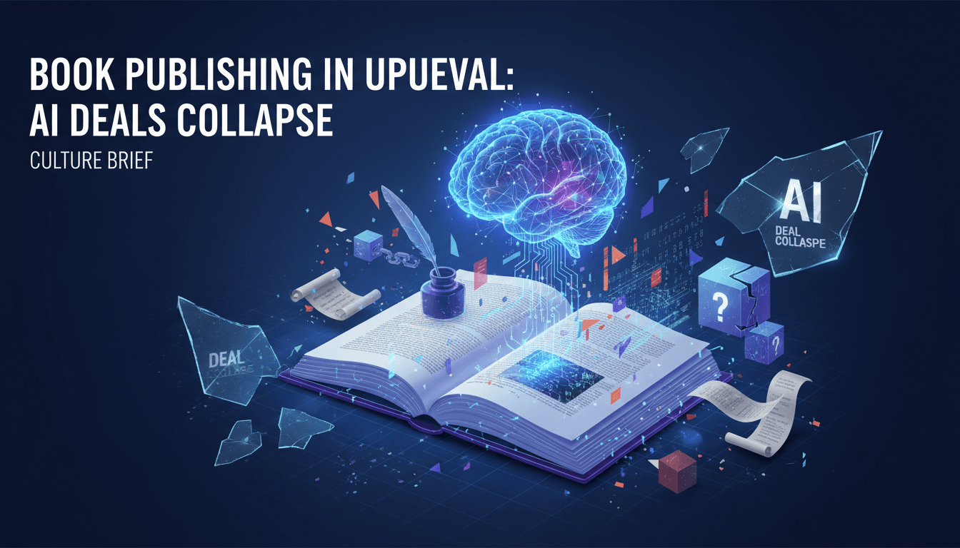 A visual representation of the impact of AI on the book publishing industry.