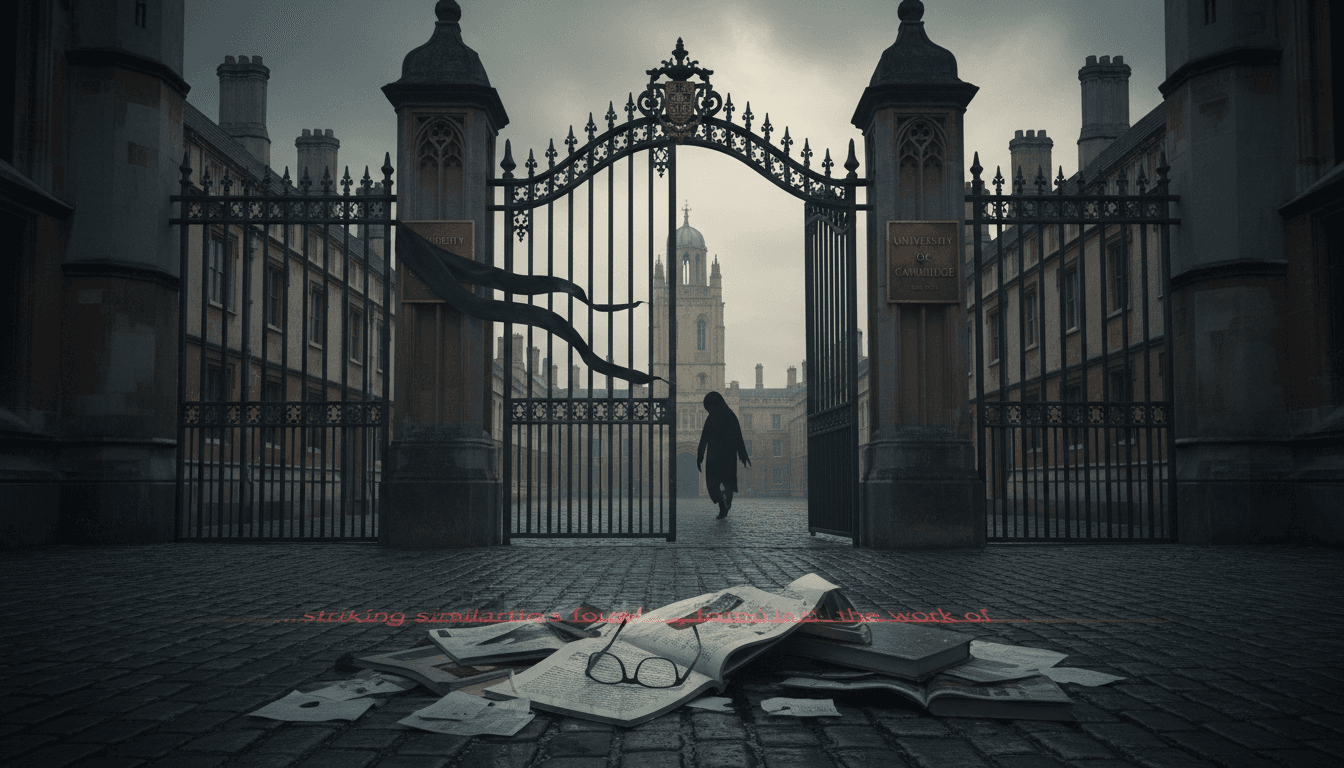 A university campus representing the tension between academic integrity and personal narrative.