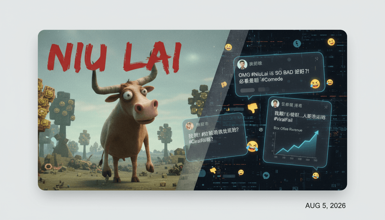 A promotional image of "Niu Lai" featuring its unique animation style and social media buzz.