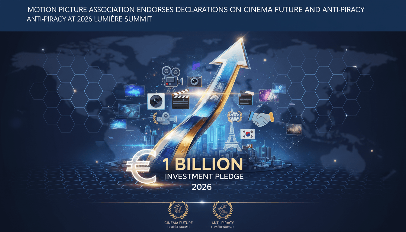 Infographic showing the €1 billion investment pledge by France and South Korea for the film industry.