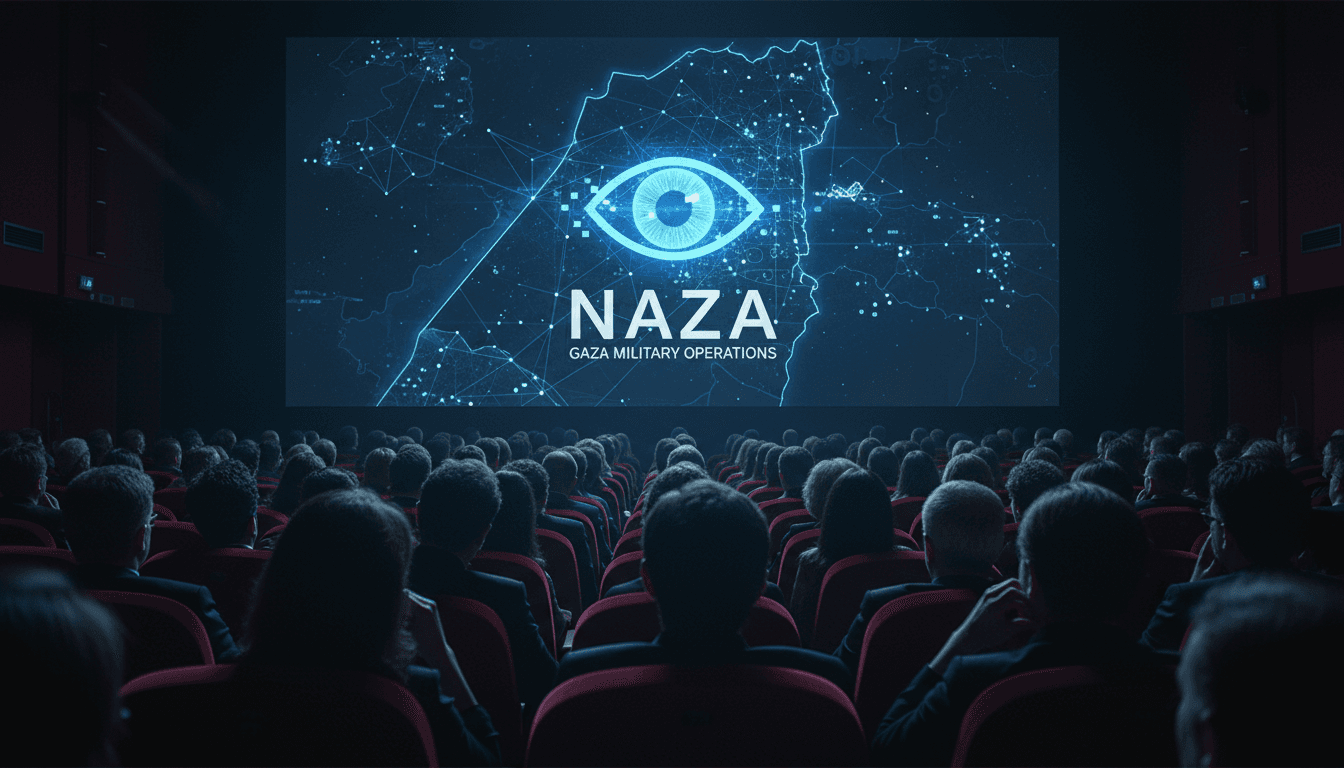Audience engagement during the screening of *Naza*, a documentary on Gaza military operations.