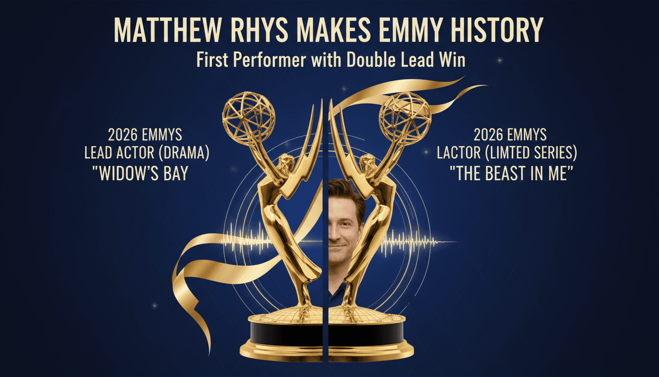 Matthew Rhys Makes Emmy History with Double Win at 2026 Awards