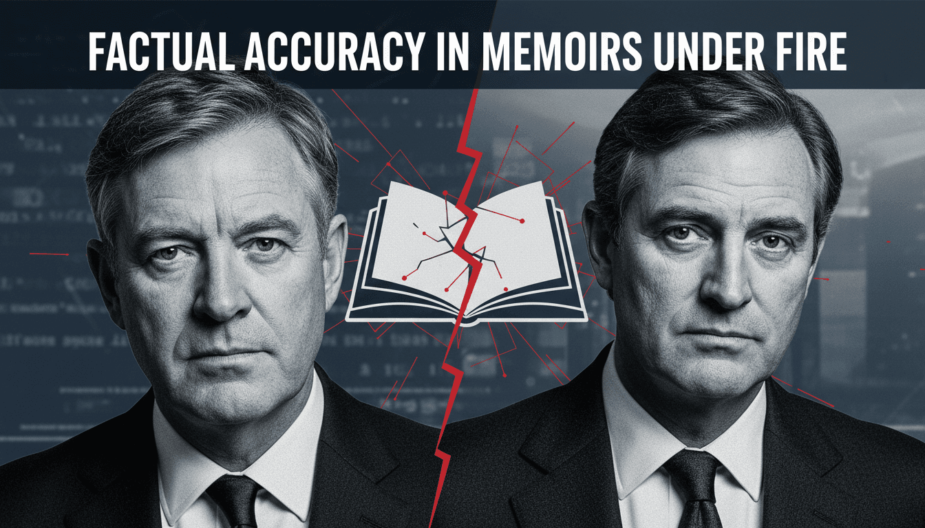 Piers Morgan and Earl Spencer discussing the factual inaccuracies in the memoir about Princess Diana.