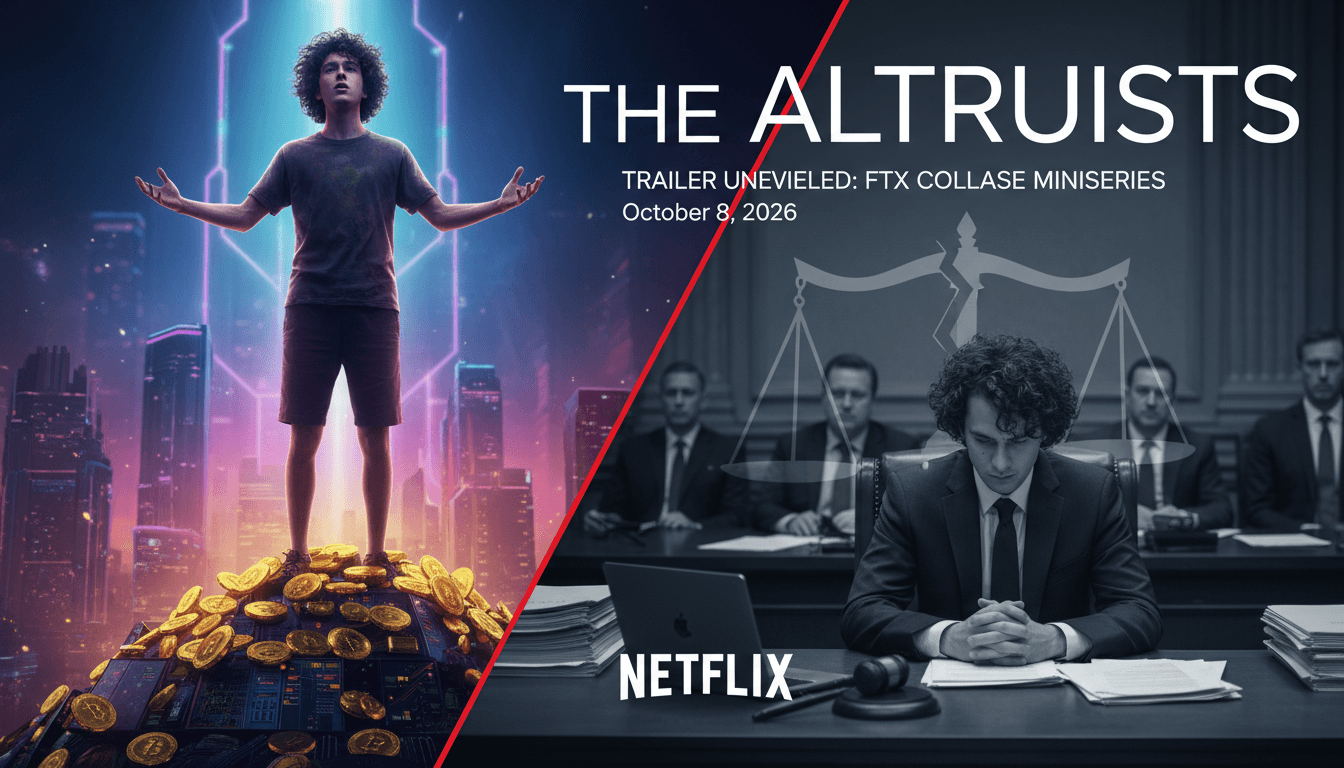 A dramatic scene from Netflix's "The Altruists," highlighting the ethical dilemmas in finance.