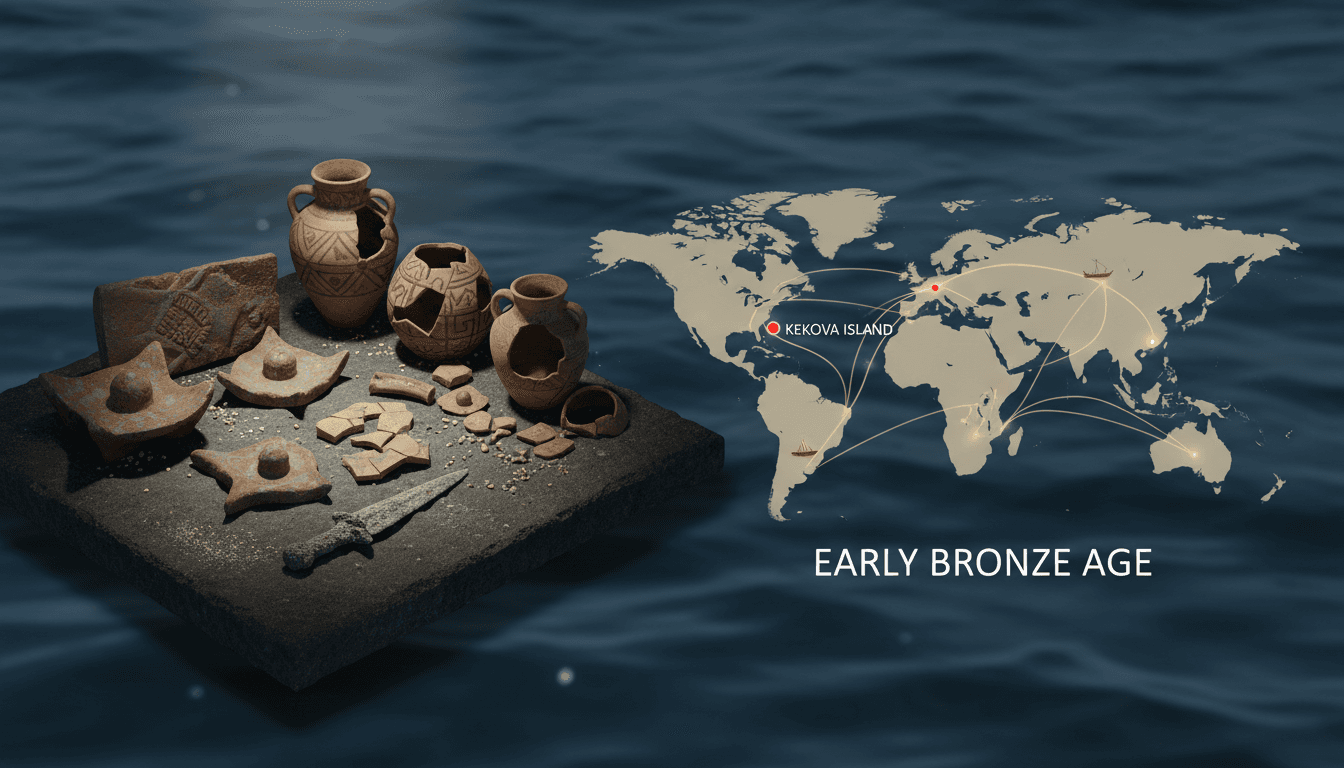 Artifacts from the world's oldest shipwreck discovered off Turkey's coast, showcasing ancient maritime trade.