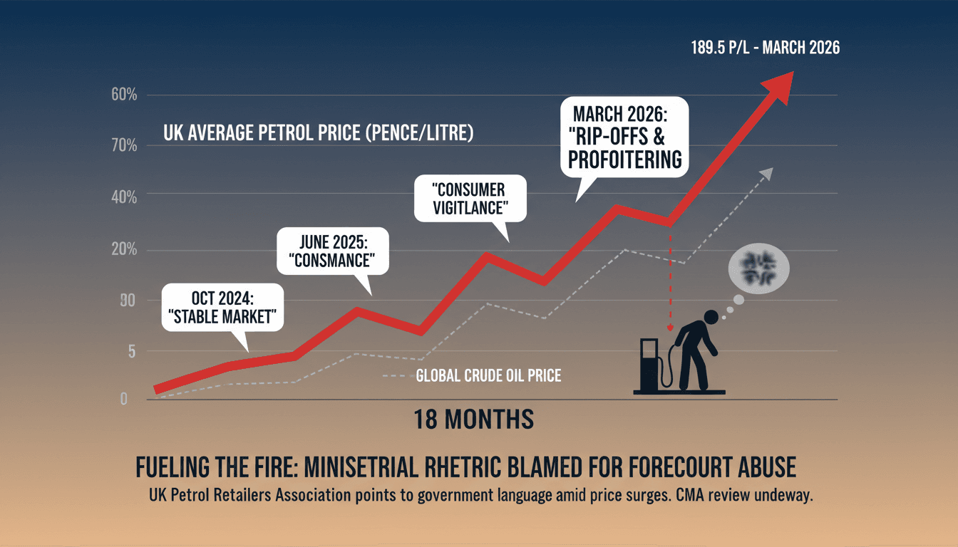 UK petrol retailers blame ministers rhetoric for forecourt staff abuse