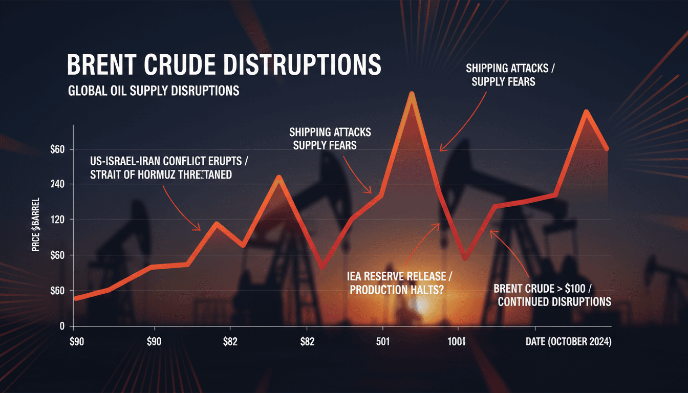 Brent Crude Surges Above $100 Amid Iran War Supply Disruptions