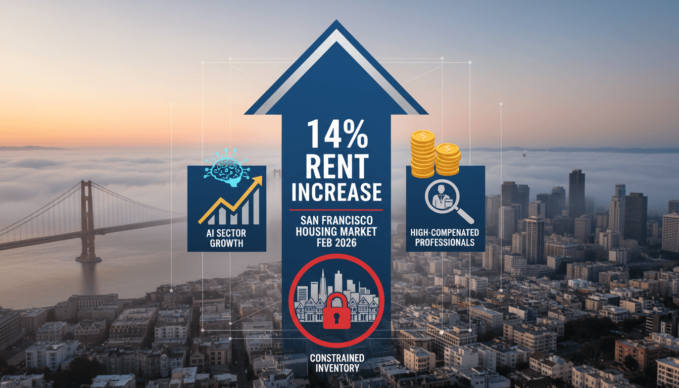 San Francisco Housing Market Sees 14% Rent Increase Amid AI Sector Growth