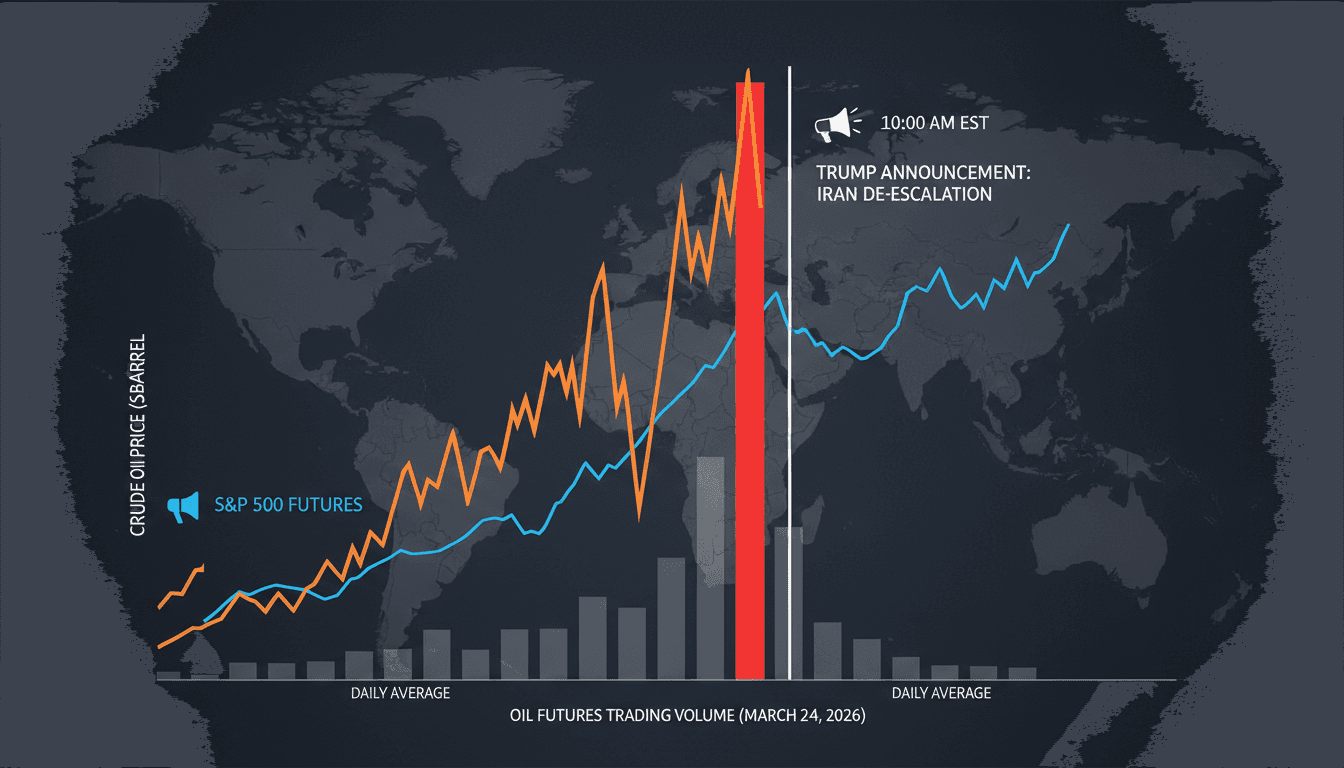 Spike in Oil and S&P 500 Futures Trading Precedes Trump Announcement on Iran De-escalation