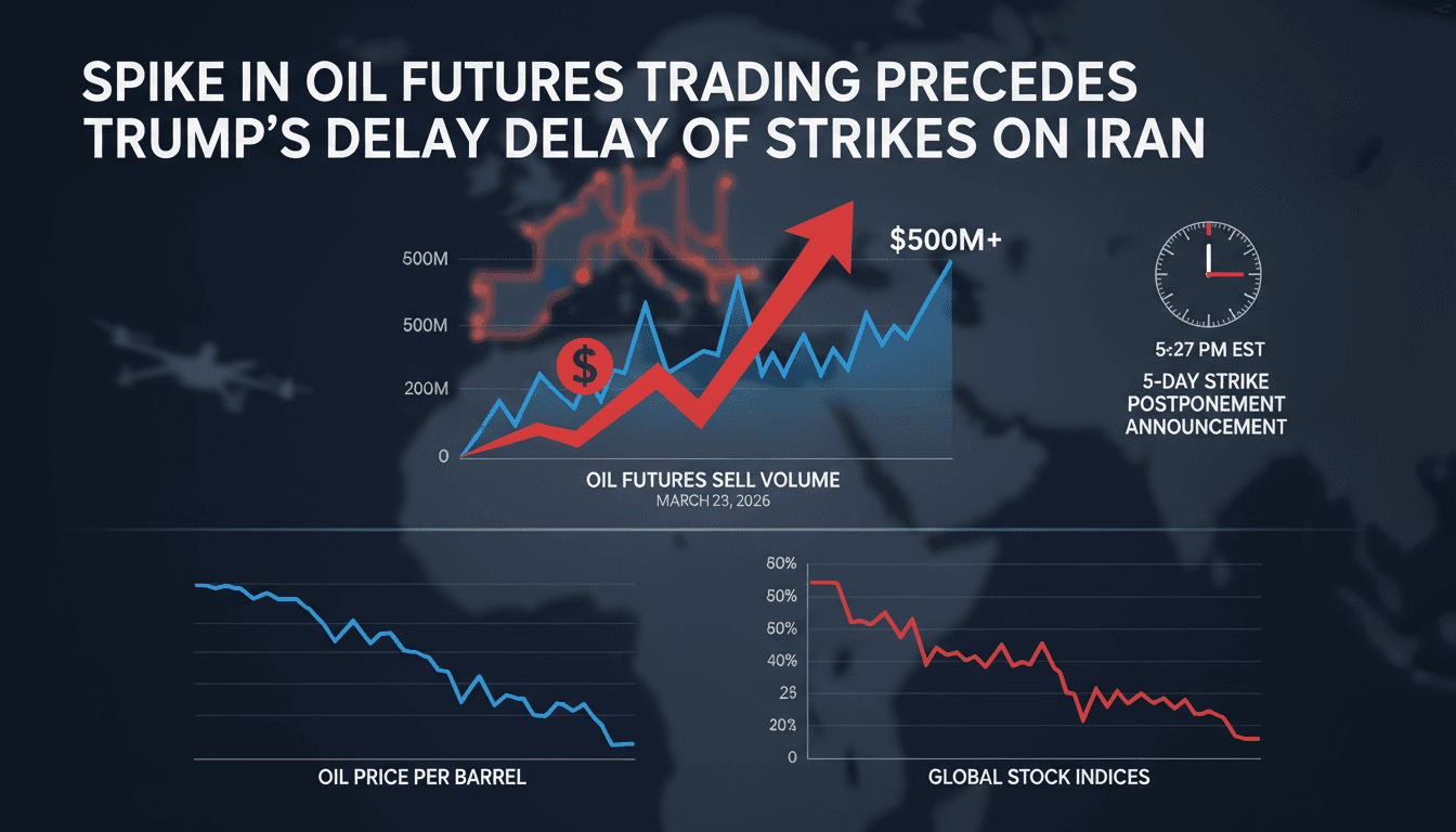 Spike in Oil Futures Trading Precedes Trump's Delay of Strikes on Iran