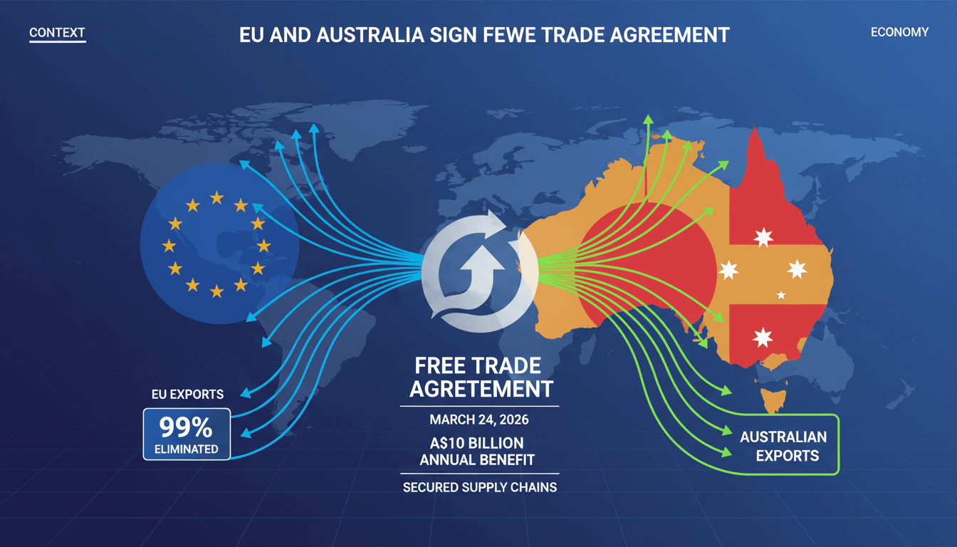 EU and Australia Sign Free Trade Agreement Eliminating 99% of Tariffs