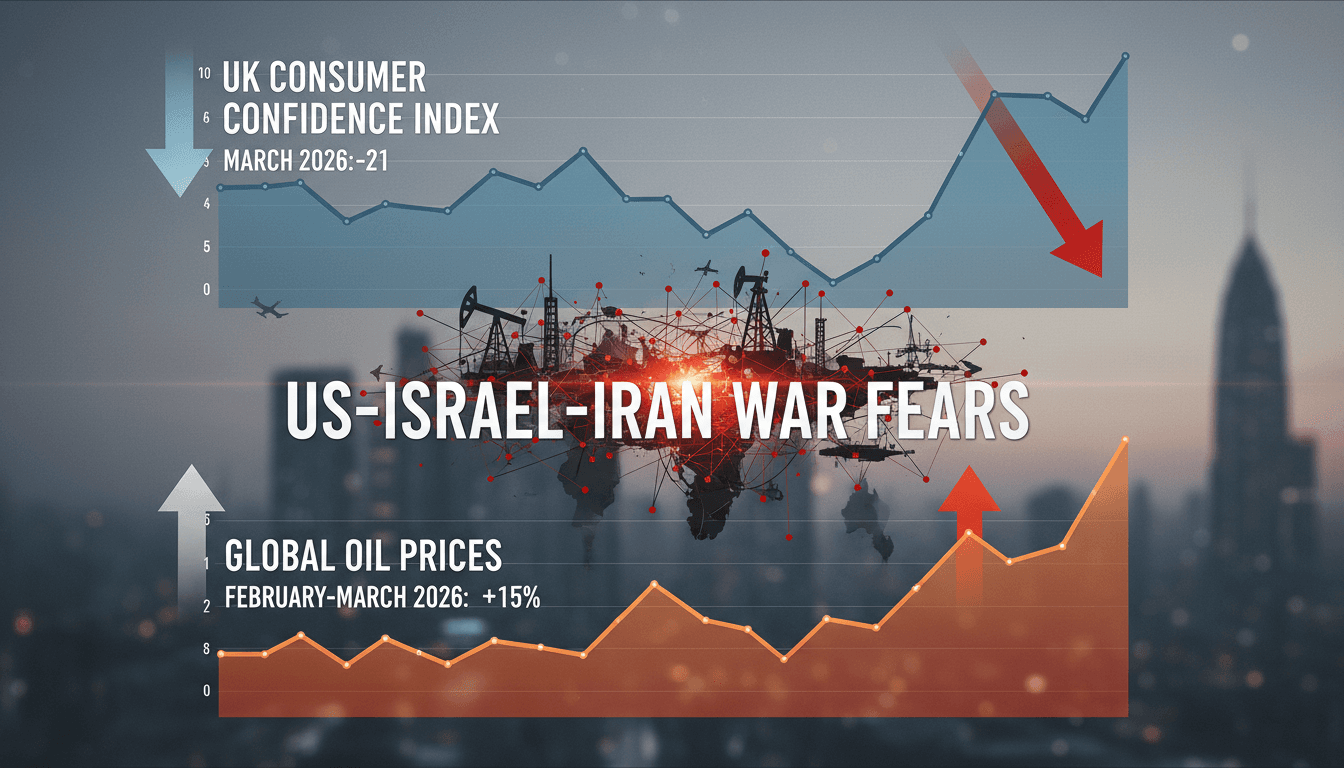 UK Consumer Confidence Index Declines Amid US-Israel-Iran War Fears