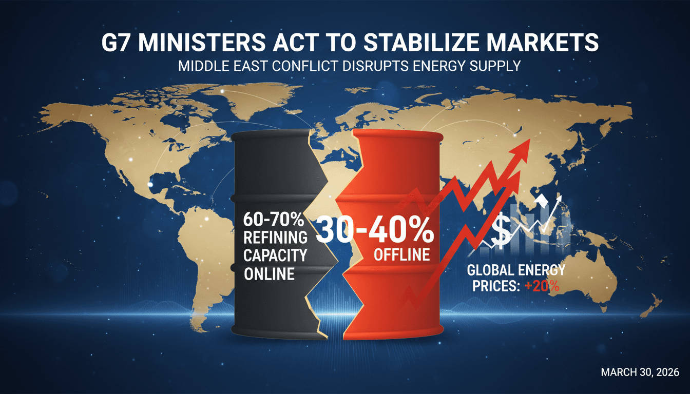G7 Ministers Commit to Stabilizing Global Energy Markets Amid Middle East Conflict