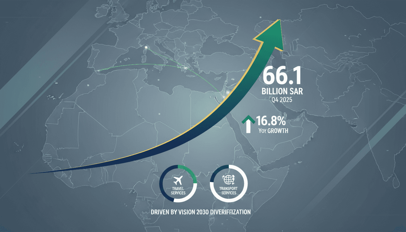 Saudi Arabia's Service Exports Surge to 66.1 Billion SAR in Q4 2025