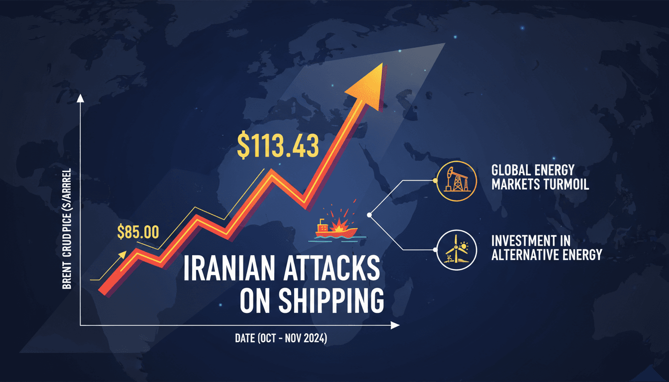 Brent Crude Prices Surge to $113.43 Following Iranian Attacks on Shipping