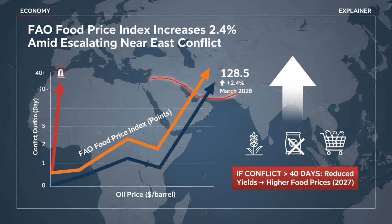FAO Food Price Index Increases 2.4% Amid Escalating Near East Conflict