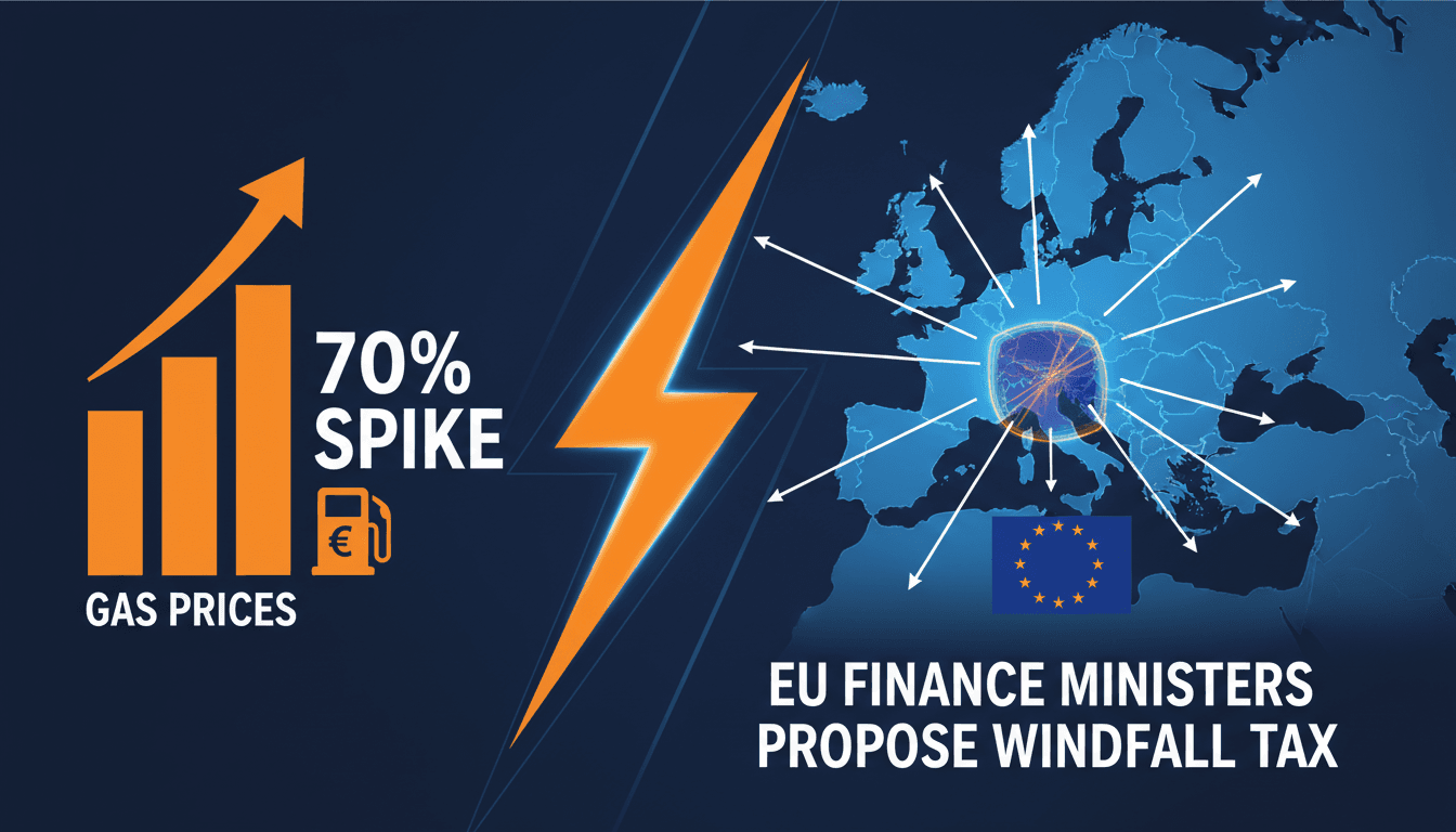 EU Finance Ministers Propose Windfall Tax on Energy Companies Amid Iran Conflict