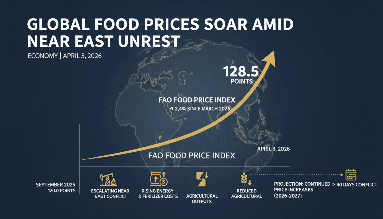 FAO Reports Significant Rise in Global Food Prices Amid Near East Conflict