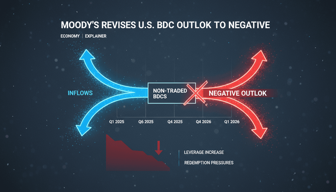 Moody's Revises U.S. Business Development Companies Outlook to Negative