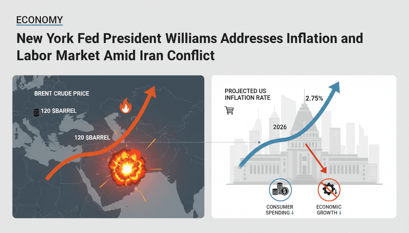 New York Fed President Williams Addresses Inflation and Labor Market Amid Iran Conflict
