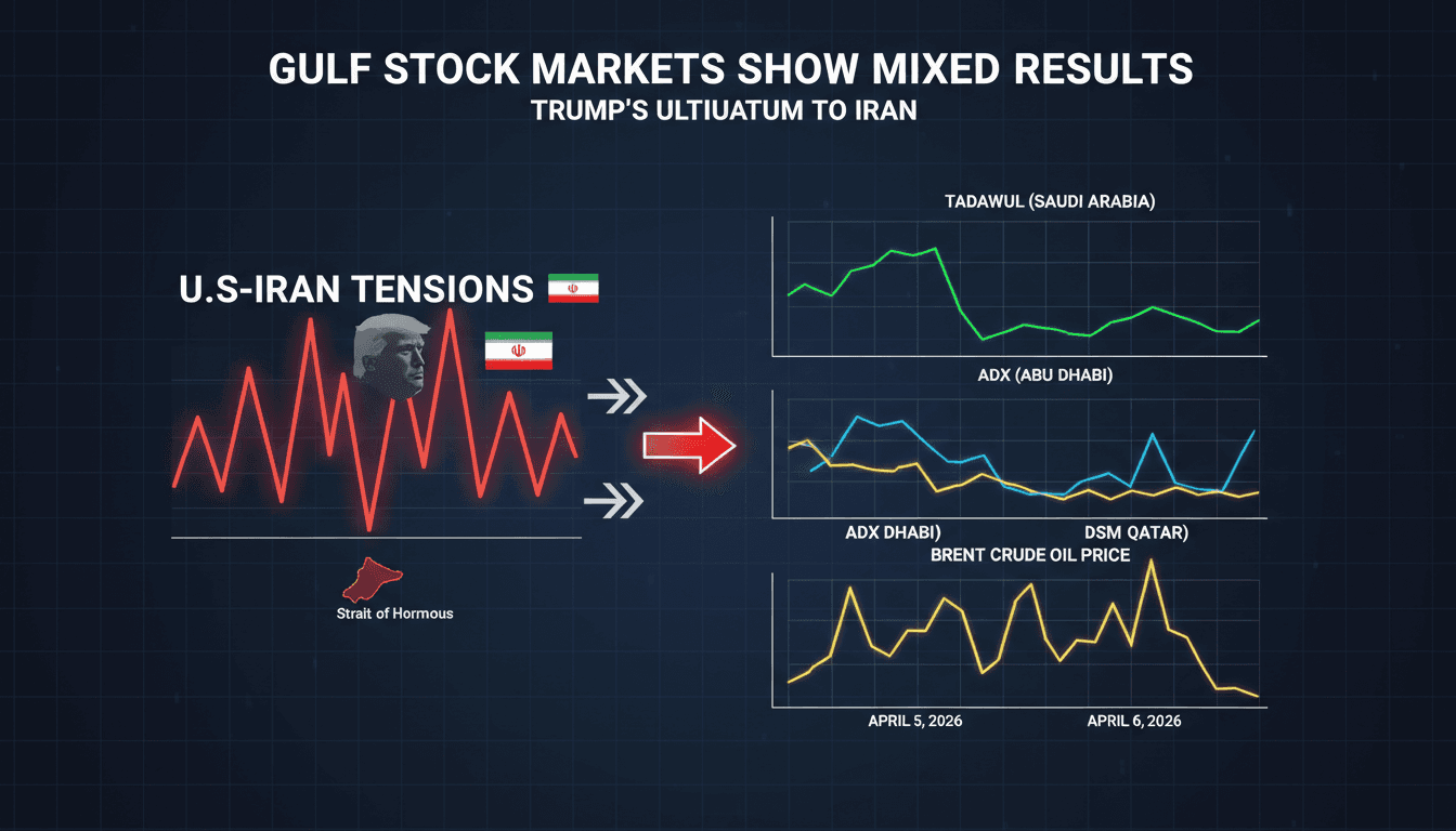 Gulf Stock Markets Show Mixed Results Following Trump's Ultimatum to Iran