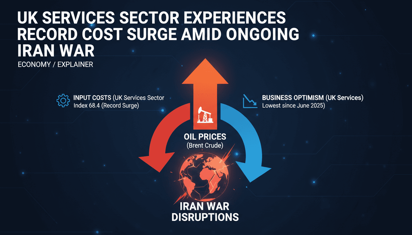 UK Services Sector Experiences Record Cost Surge Amid Ongoing Iran War