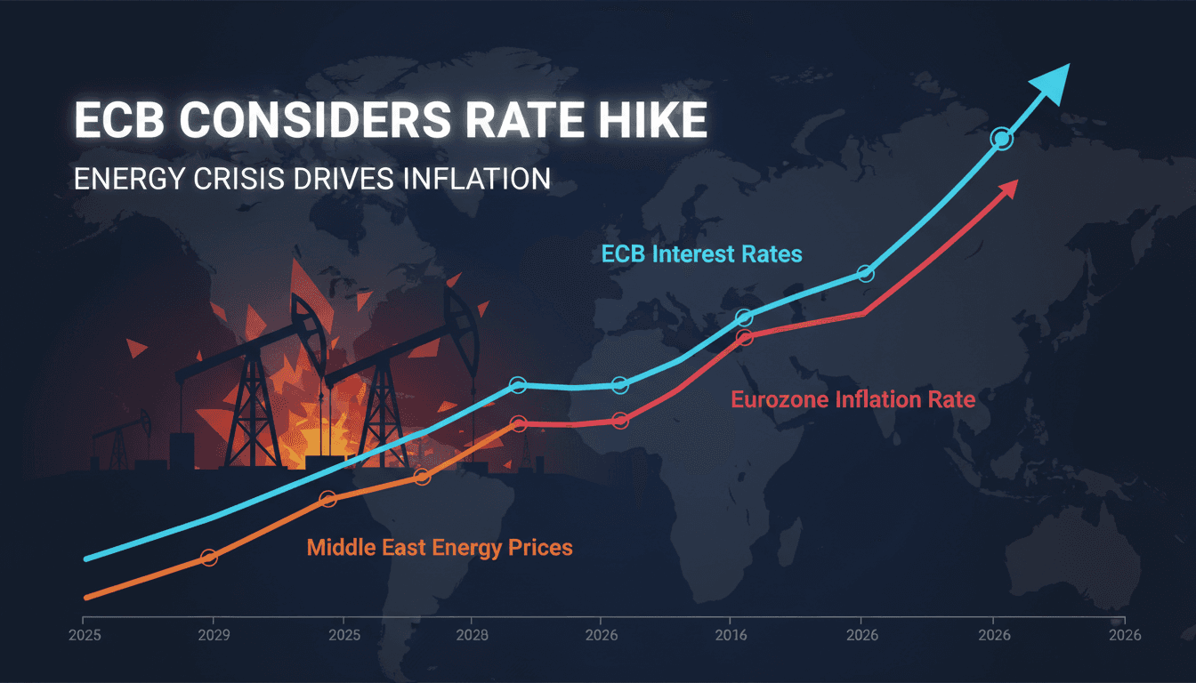 ECB Considers Interest Rate Hike Amid Middle East Energy Crisis