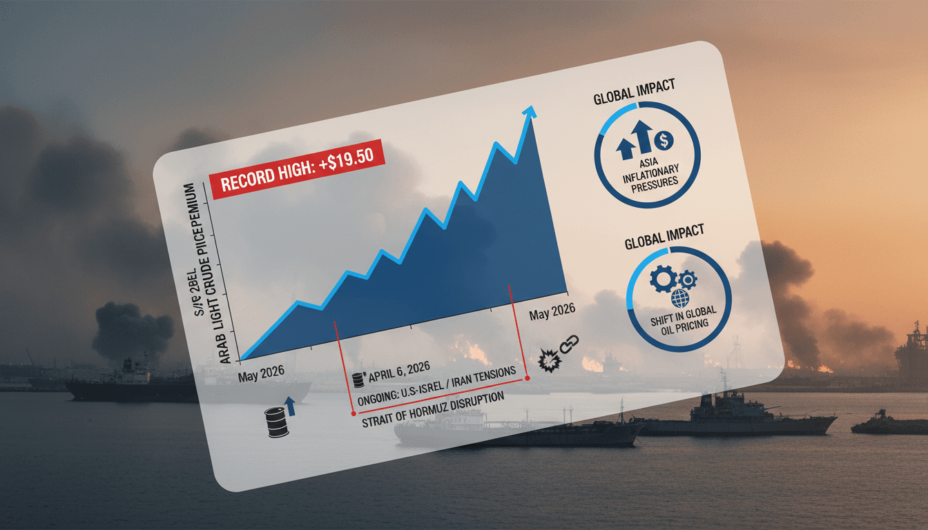 Saudi Aramco Raises Arab Light Crude Price Premium to Record High Amid Middle East Tensions
