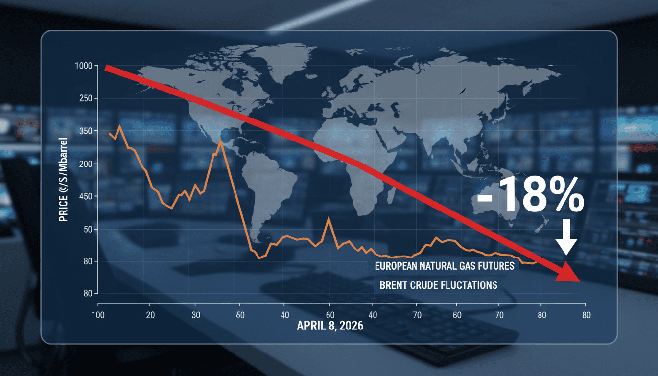 European Natural Gas Futures Drop 18% After US-Iran Ceasefire Announcement