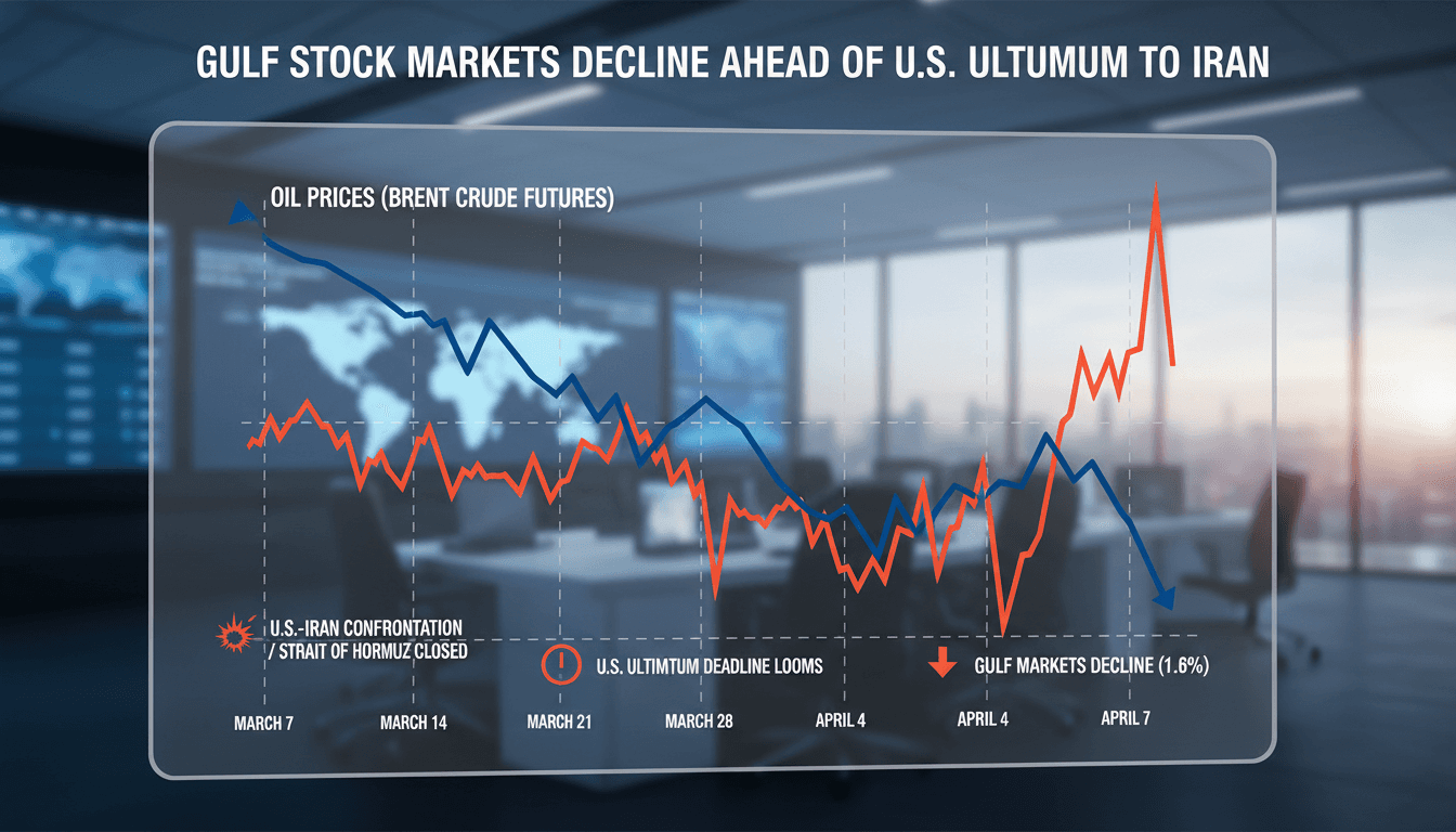 Gulf Stock Markets Decline Ahead of U.S. Ultimatum to Iran