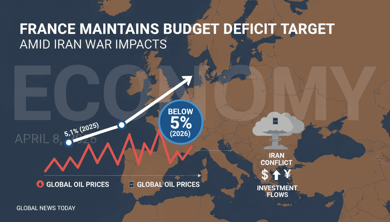 France Maintains 2026 Budget Deficit Target Below 5% Amid Iran War Impacts