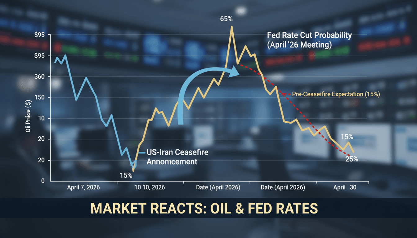 US-Iran Ceasefire Announcement Influences Federal Reserve Rate Cut Expectations