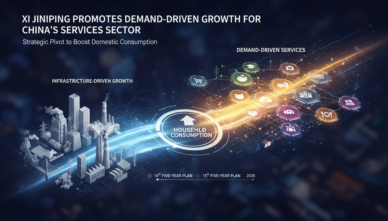Xi Jinping Promotes Demand-Driven Growth for China's Services Sector