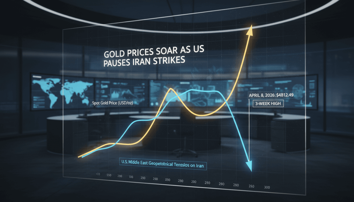 Gold Prices Reach Three-Week High Following U.S. Suspension of Attacks on Iran