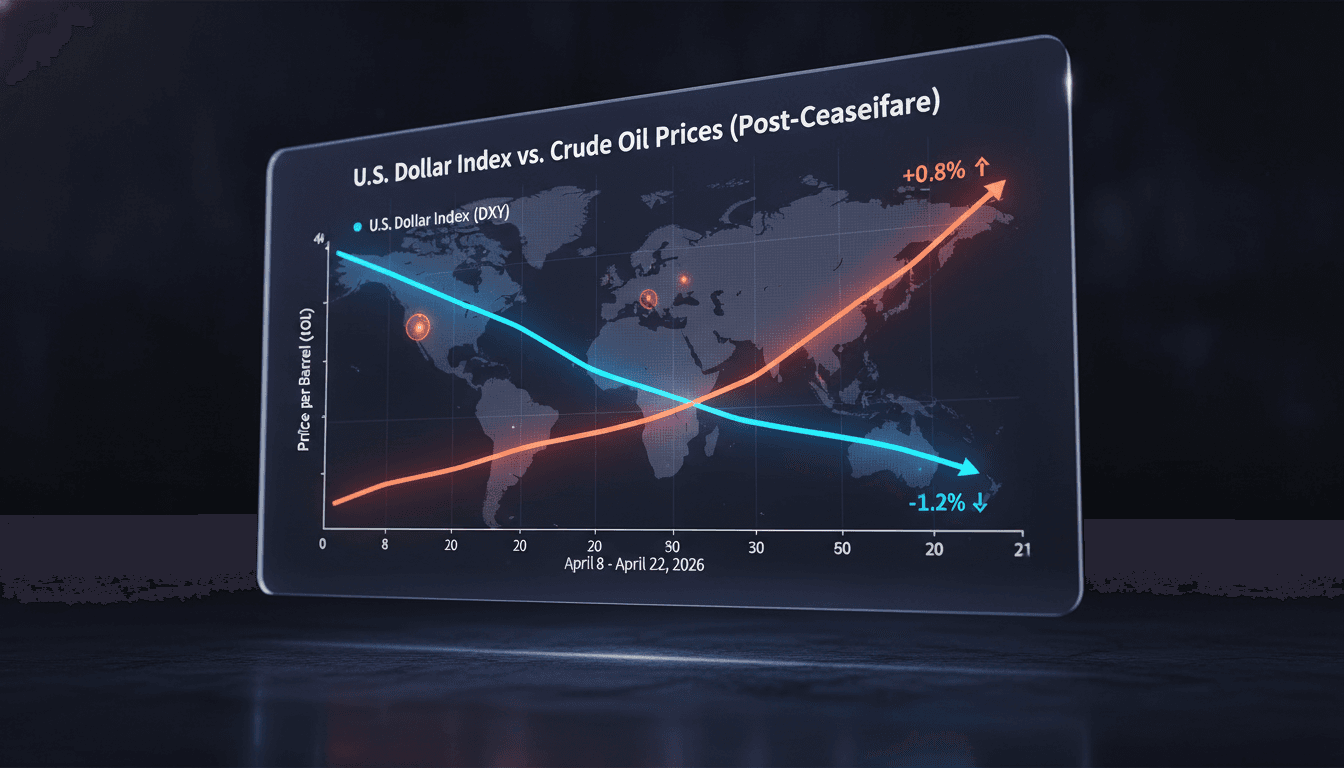 U.S. Dollar Index Drops 1.2% After U.S.-Iran Ceasefire Agreement