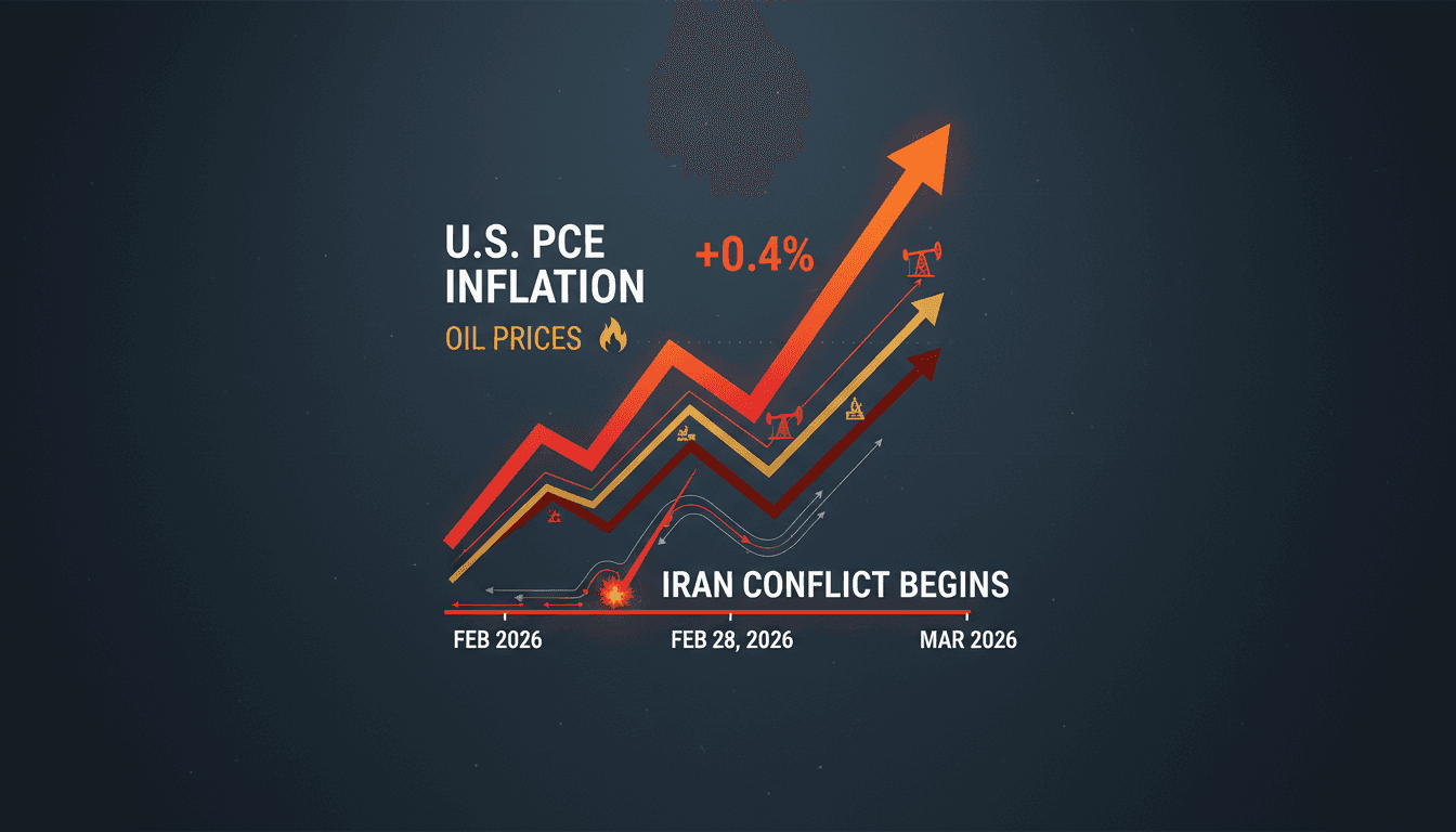 U.S. PCE Inflation Rises 0.4% Amid Escalating Iran Conflict