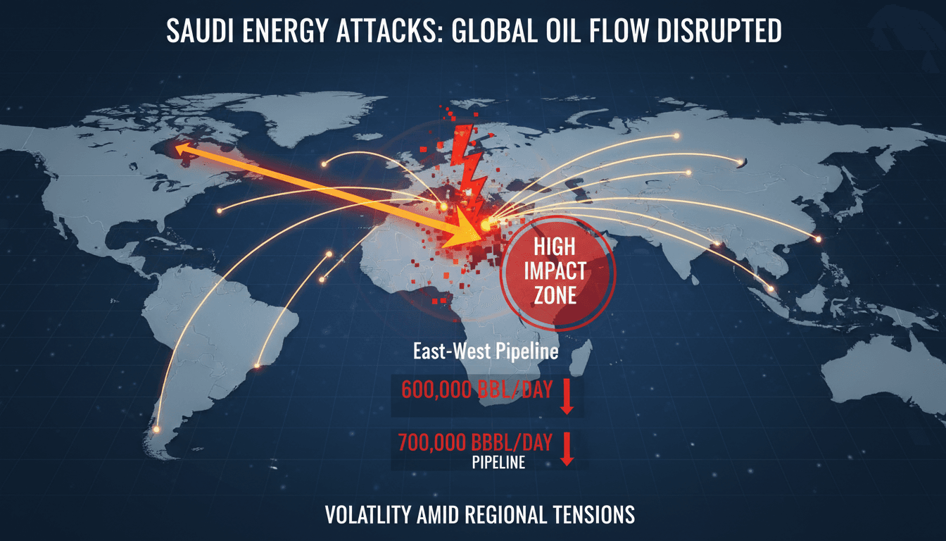 Saudi Energy Facilities Attacked Reducing Oil Production Capacity by 600,000 Barrels per Day