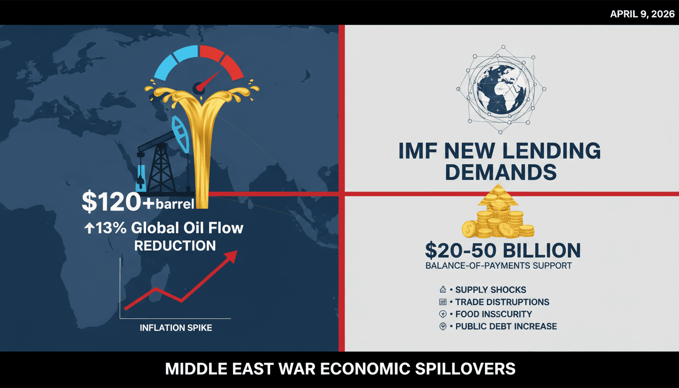 IMF Projects Up to $50 Billion in New Lending Demands Due to Middle East War Spillovers